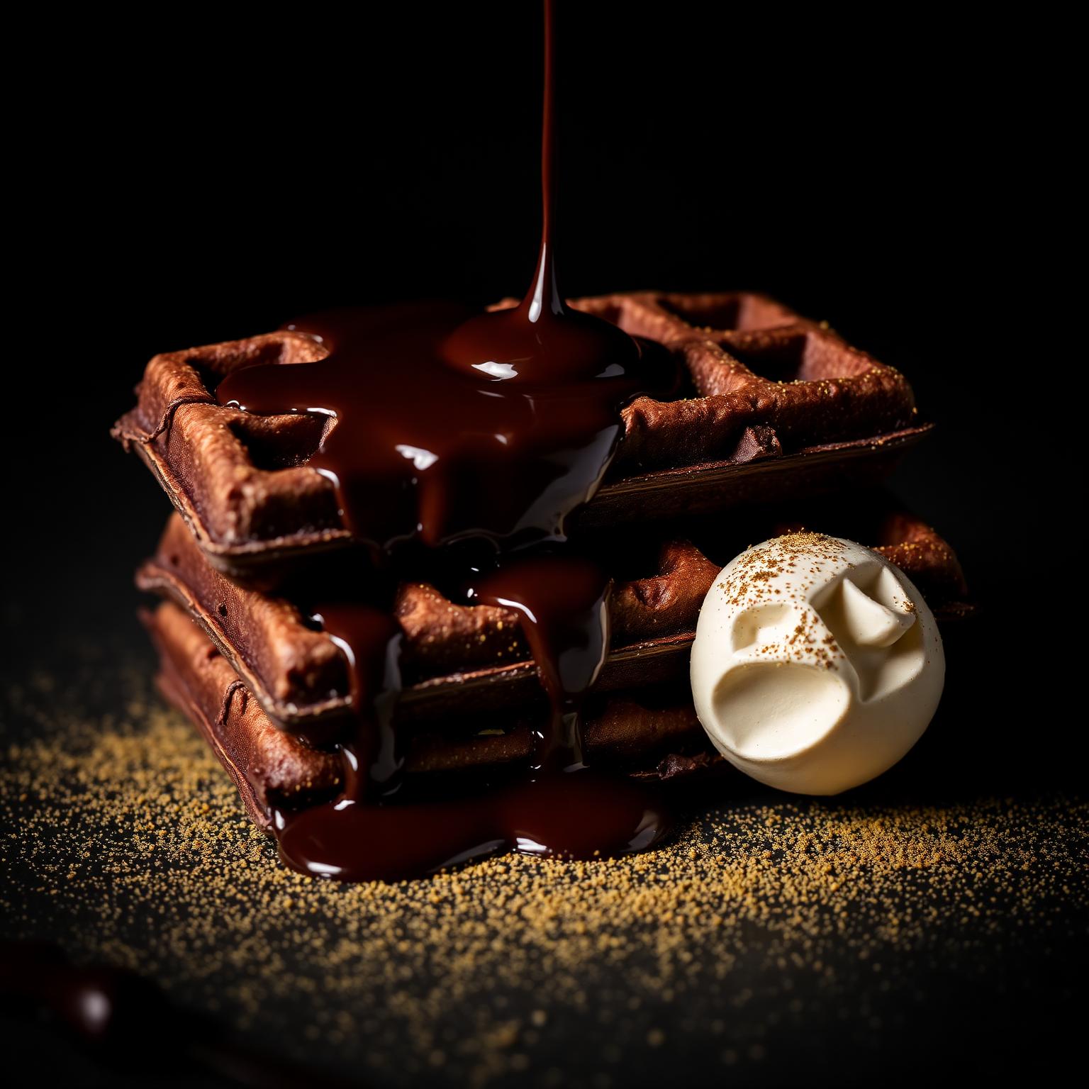 Signature Belgian waffle with chocolate